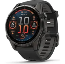 Garmin Tr&auml;ningsklocka Fenix 8 Amoled Sapphire 43 black/black