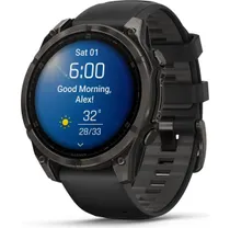 Garmin Tr&auml;ningsklocka Fenix&reg; 8 Amoled Sapphire 47 black/black