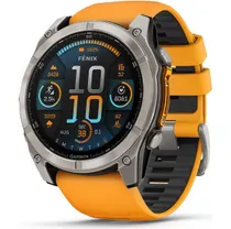 Garmin Tr&auml;ningsklocka Fenix&reg; 8 Amoled Sapphire 51 grey/orange