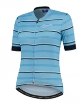 Tr&ouml;ja Rogelli Stripe Jersey SS Dam Bl&aring; 