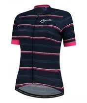Tr&ouml;ja Rogelli Stripe Jersey SS Bl&aring;/Rosa 