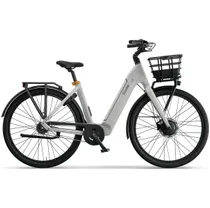 Elcykel Ecoride Ambassador 4 Framhjulsmotor Fotbroms White