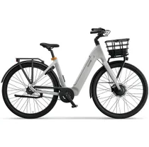 Elcykel Ecoride Ambassador 4 Framhjulsmotor Remdrift Fotbroms White