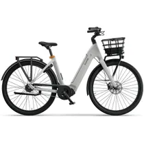 Elcykel Ecoride Ambassador 4 Mittmotor Fotbroms White
