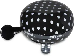 Ringklocka Basil Polkadot Big Bell svart/vitprickig