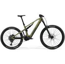 El MTB Merida eOne-Sixty 6000 gr&ouml;n/svart
