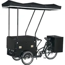L&aring;dcykel Cargobike Classic Caf&eacute; Svart