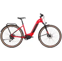 Elcykel Crosshybrid Rock Machine Crossride INT e400 Touring R&ouml;d/Svart