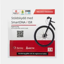 DNA-m&auml;rkning SmartDNA / ISR med f&ouml;rs&auml;kring St&ouml;ldskydd f&ouml;r Cykel