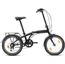 Hopf&auml;llbar Cykel Kronan Permis U6 20" 6-v&auml;xlad svart