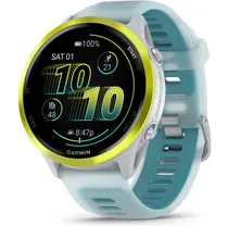 Tr&auml;ningsklocka Garmin Forerunner 570 - 47mm Whitestone/Amp Yellow