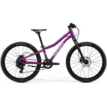 Barncykel Merida Matts J.24+ Silk Purple/White/Red/Black