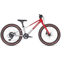 Barncykel Superior TEAM 20 Gloss Brushed Alu/Red