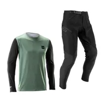 Cykelbyxor & Tr&ouml;ja Leatt Ride Kit MTB Gravity 1.0 Jr Mist Green