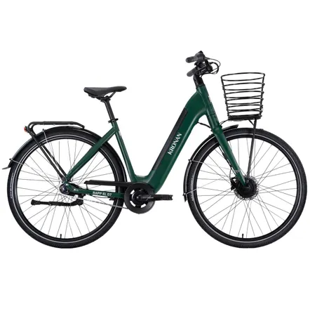 Elcykel Dam Kronan Rapp 7 Green Matt