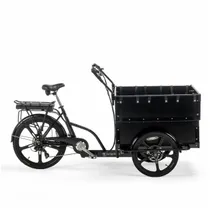 L&aring;dcykel Cargobike Classic Kindergarten Svart