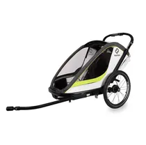 Cykelvagn Hamax Breeze 1 barn gr&ouml;n/vit